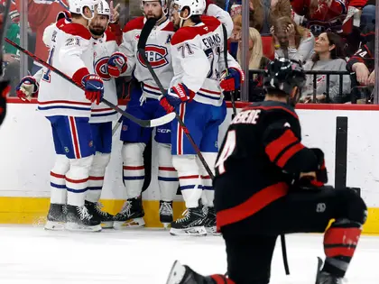 Prochains matches à Motréal: Carolina souffre mais égalise à 1-1 en Conférence Est