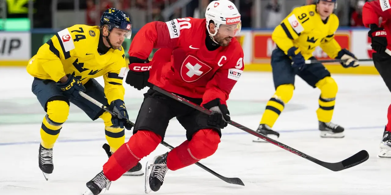 Verfolgen Sie die Partie Schweiz gegen Schweden an der Eishockey-WM