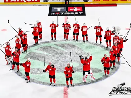 La Svizzera salirà per la prima volta al primo posto del ranking mondiale IIHF