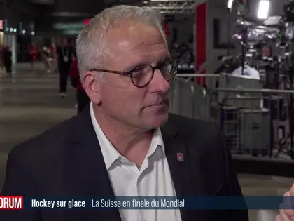 La Suisse dispute la finale du Mondial de hockey sur glace face à la Finlande: interview de Marc-Anthony Anner (vidéo)