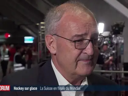 En cas de victoire, la Suisse remporterait son premier titre mondial en hockey sur glace: interview de Guy Parmelin (vidéo)