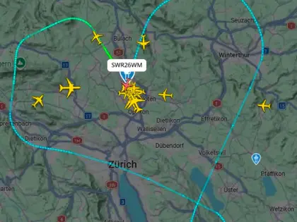 Un cœur dans le ciel : Swiss rend hommage à l'équipe nationale de hockey