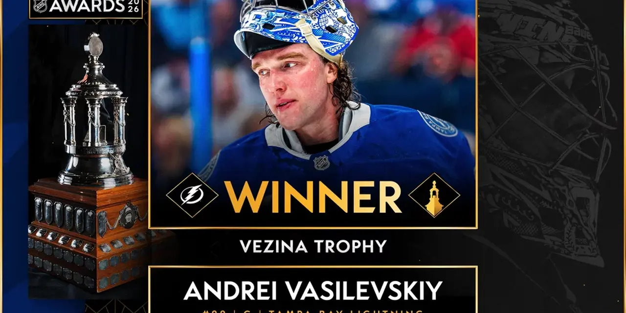 ▶️ NHL – Vasilevskiy retrouve son trône: le gardien du Lightning sacré meilleur de la NHL